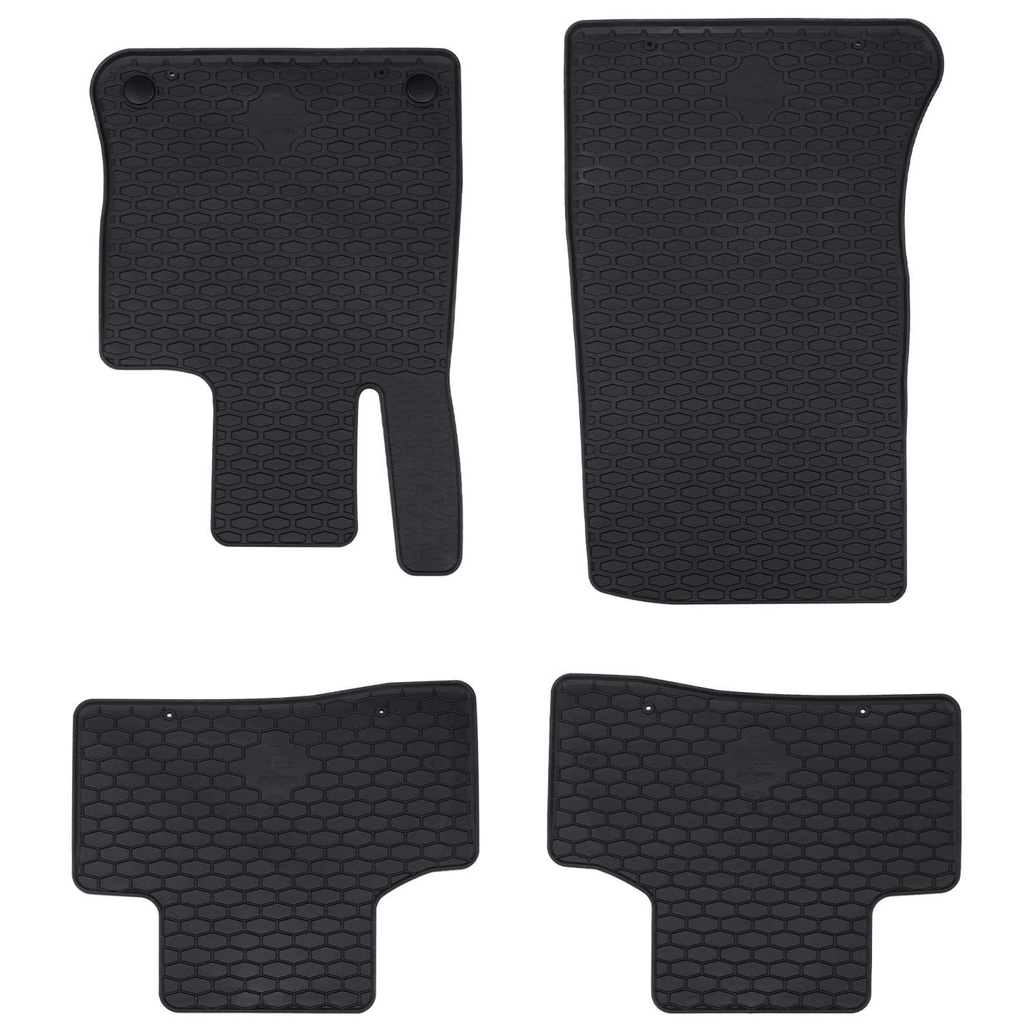 VidaXL tapis de sol de voiture 4 pcs noir adapté pour GLC 2023-TPE