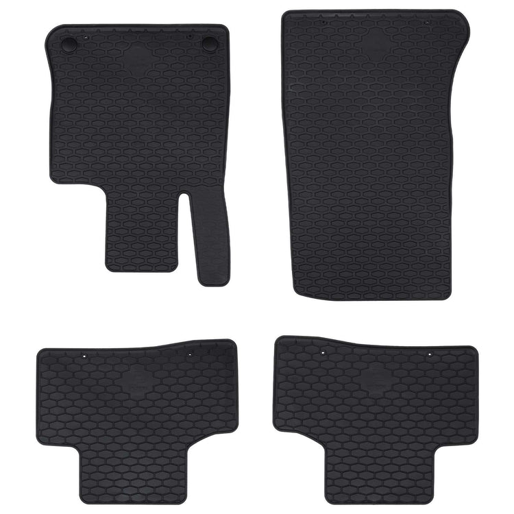 VidaXL tapis de sol de voiture 4 pcs noir adapté pour GLC 2023-TPE