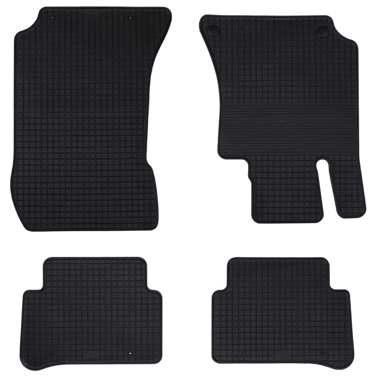 VidaXL tapis de sol de voiture 4 pcs noir adapté pour Mercedes E 09-16 caoutchouc
