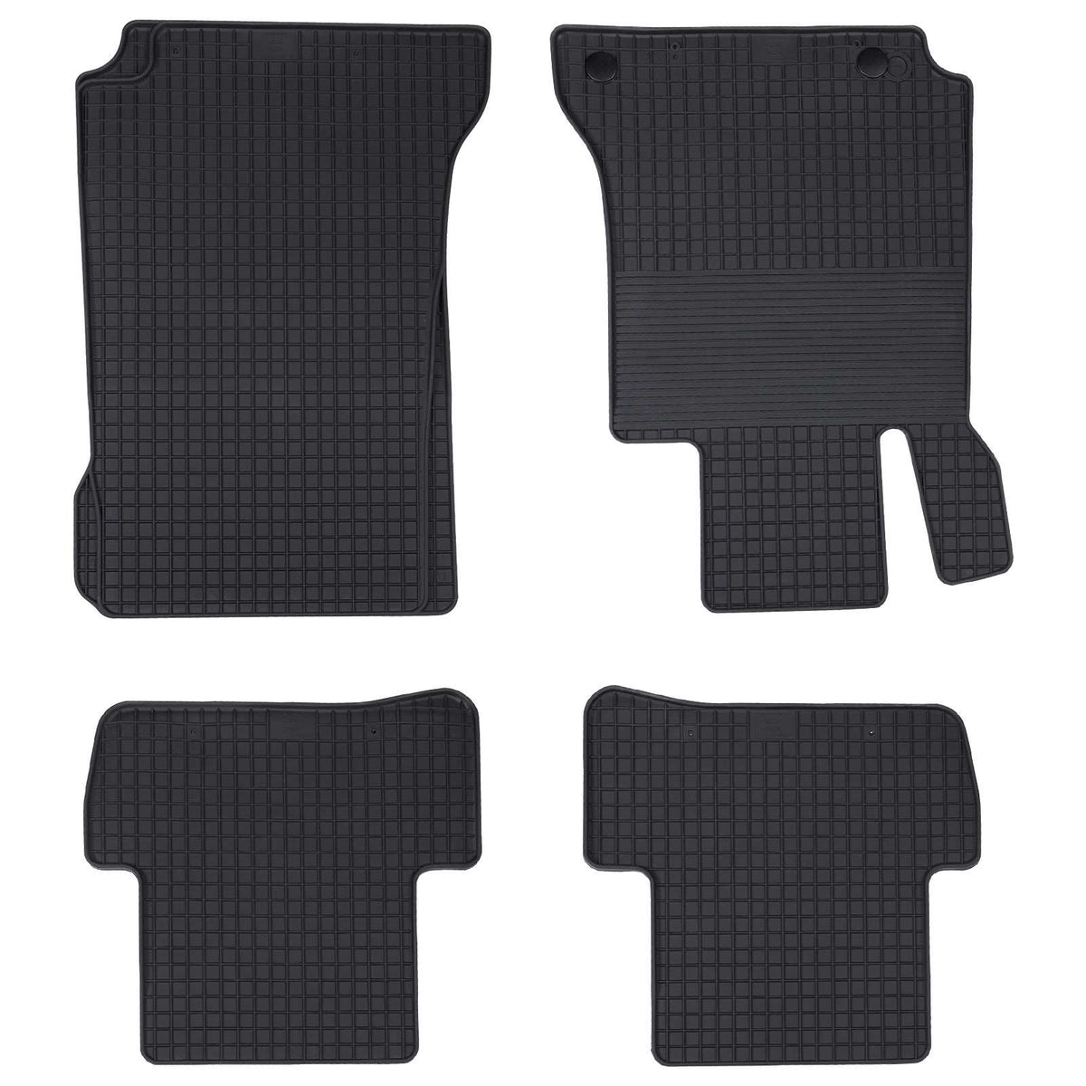VidaXL tapis de sol de voiture 4 pcs noir adapté à la Classe C W205 4D arrière