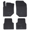 Vidaxx tapis de sol de voiture 4 pcs noir adapté pour c4, c4x, 2008 tpe