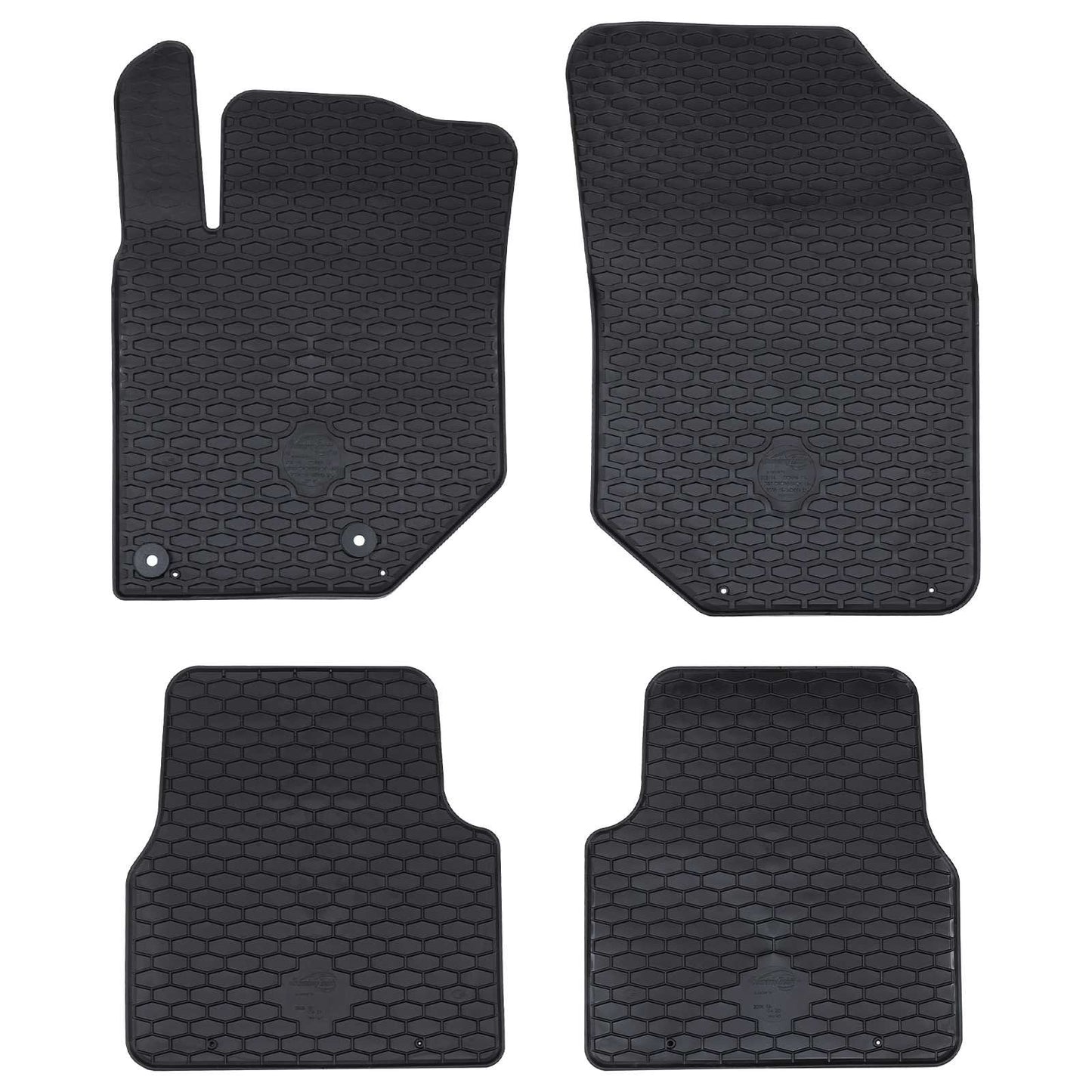 Vidaxx tapis de sol de voiture 4 pcs noir adapté pour c4, c4x, 2008 tpe