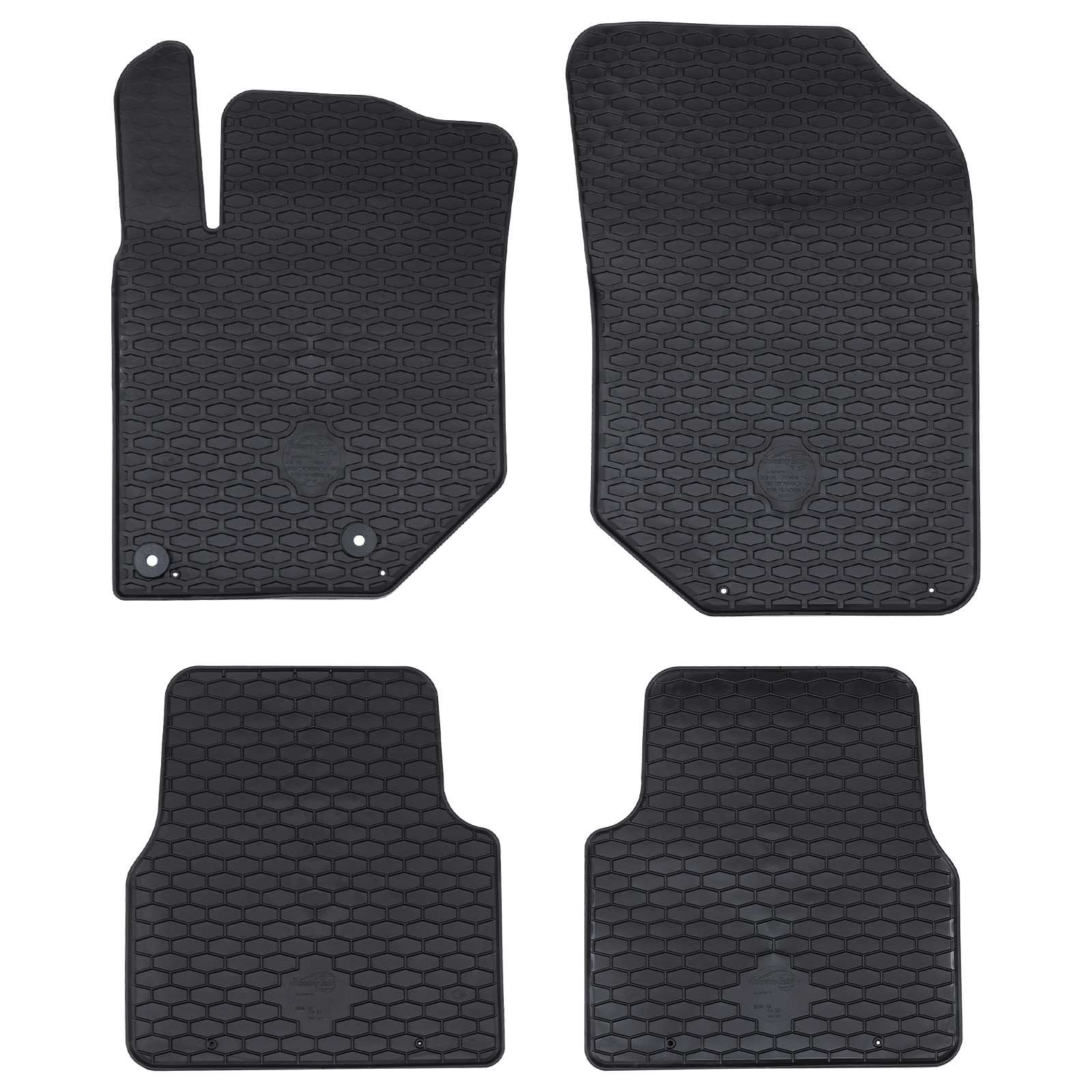 Vidaxx tapis de sol de voiture 4 pcs noir adapté pour c4, c4x, 2008 tpe