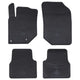 Vidaxx tapis de sol de voiture 4 pcs noir adapté pour c4, c4x, 2008 tpe