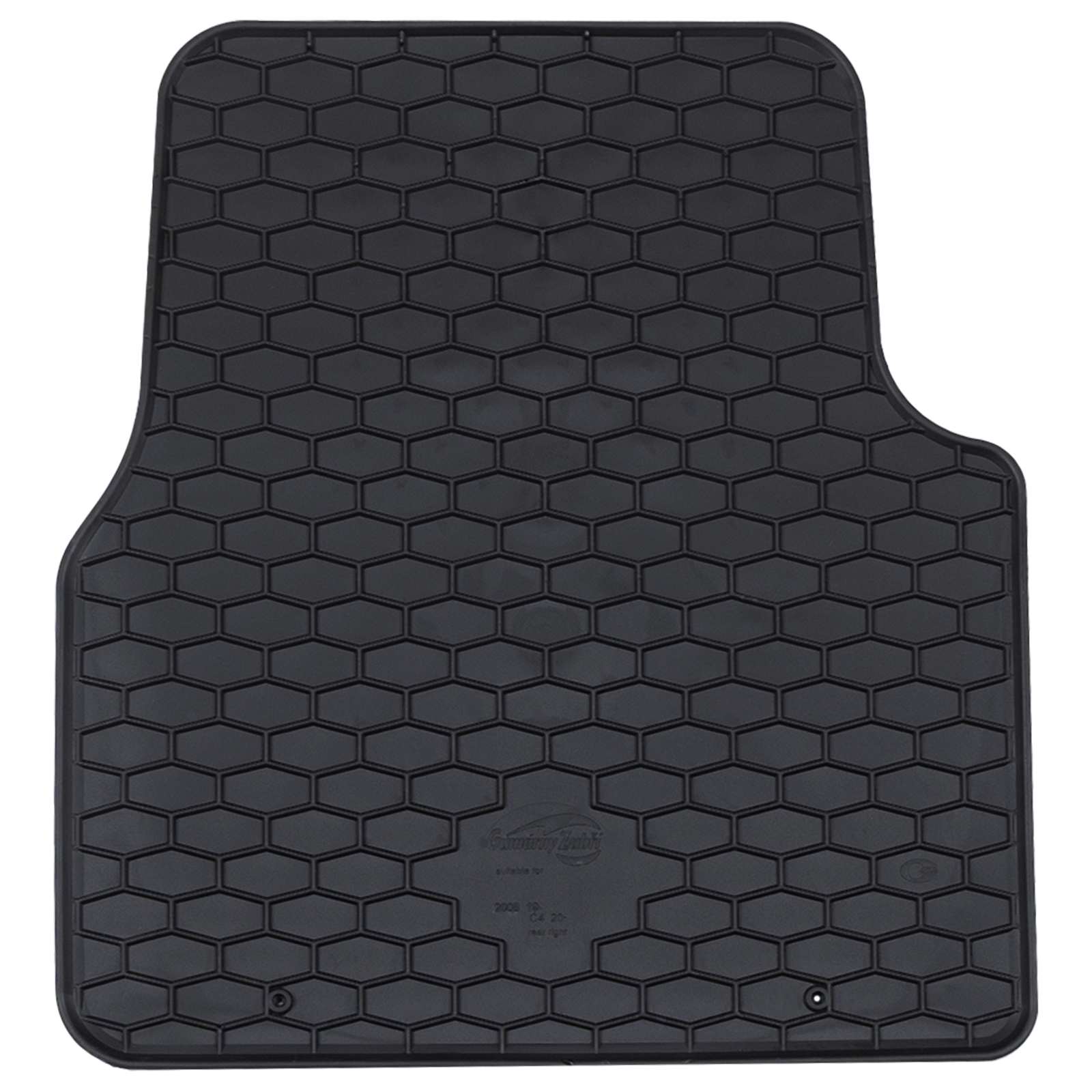 Vidaxx tapis de sol de voiture 4 pcs noir adapté pour c4, c4x, 2008 tpe