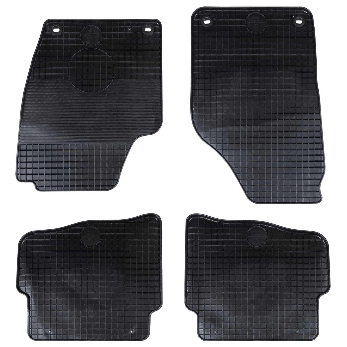 VidaXL tapis de sol de voiture 4 pièces noir pour VW Polo 10 01-09 NS
