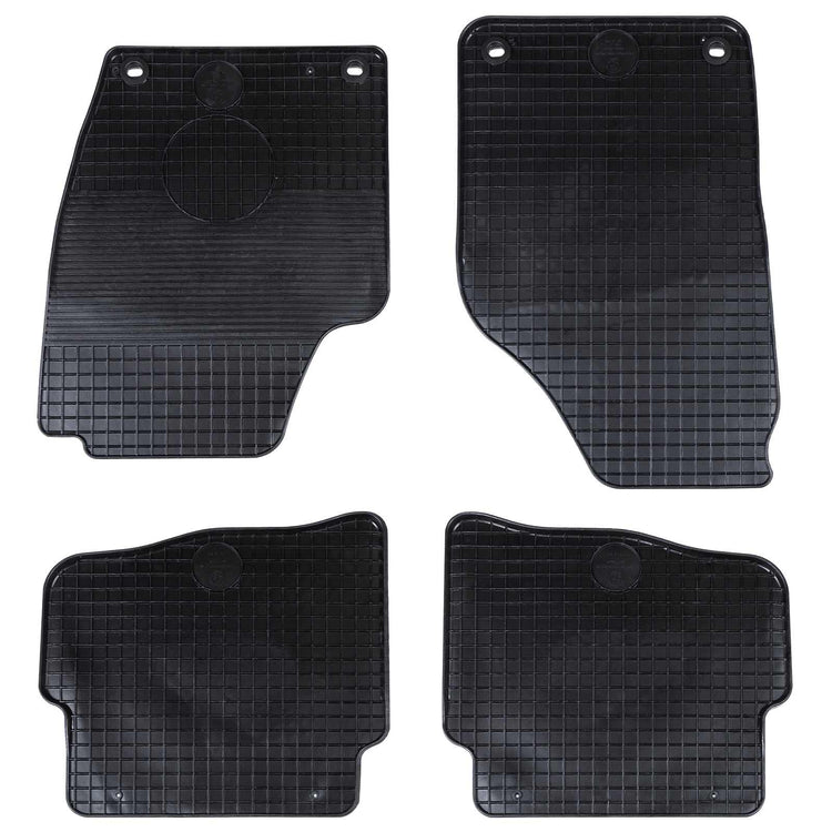 VidaXL tapis de sol de voiture 4 pièces noir pour VW Polo 10 01-09 NS
