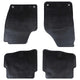 VidaXL tapis de sol de voiture 4 pièces noir pour VW Polo 10 01-09 NS