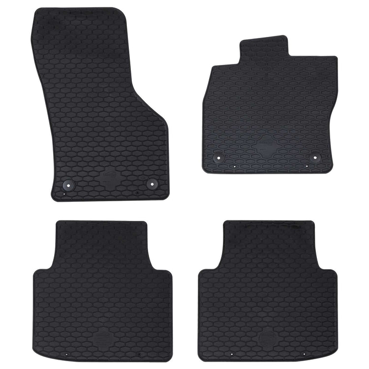 VidaXL tapis de sol de voiture 4 pièces noir adapté pour VW Arteon 4D arrière TPE