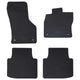 VidaXL tapis de sol de voiture 4 pièces noir adapté pour VW Arteon 4D arrière TPE