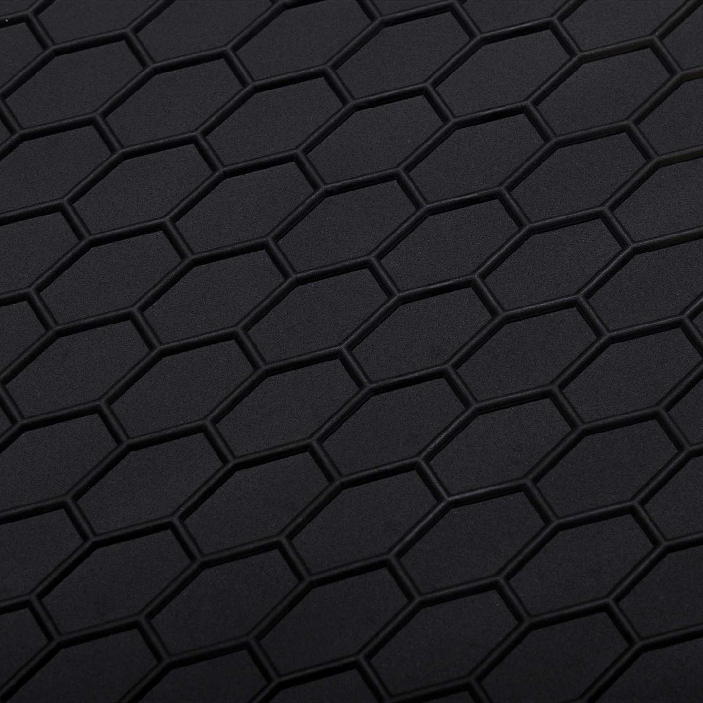 VidaXL tapis de sol de voiture en caoutchouc noir