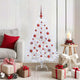 Vidaxx sapin de Noël artificiel pliant blanc 120 cm PVC et acier