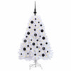 Vidaxx sapin de Noël artificiel pliant blanc 120 cm PVC et acier