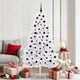 Vidaxx sapin de Noël artificiel pliant blanc 180 cm PVC et acier