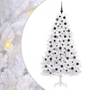 Vidaxx sapin de Noël artificiel pliant blanc 180 cm PVC et acier