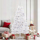 Vidaxx sapin de Noël artificiel pliant blanc 180 cm PVC et acier
