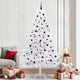 Vidaxx sapin de Noël artificiel pliant blanc 240 cm PVC et acier