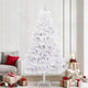 Vidaxx sapin de Noël artificiel pliant blanc 240 cm PVC et acier