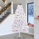 Vidaxx sapin de Noël artificiel pliant blanc 270 cm PVC et acier