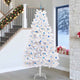 Vidaxx sapin de Noël artificiel pliant blanc 270 cm PVC et acier
