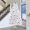 Vidaxx sapin de Noël artificiel pliant blanc 300 cm PVC et acier
