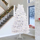 Vidaxx sapin de Noël artificiel pliant blanc 300 cm PVC et acier