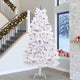 Vidaxx sapin de Noël artificiel pliant blanc 300 cm PVC et acier