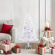 Vidaxx sapin de Noël artificiel avec 150 LED blanc 120 cm PVC et acier