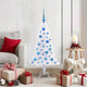 Vidaxx sapin de Noël artificiel avec 150 LED blanc 120 cm PVC et acier