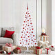 Vidaxx sapin de Noël artificiel avec 300 LED blanc 180 cm PVC et acier