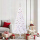 Vidaxx sapin de Noël artificiel avec 300 LED blanc 180 cm PVC et acier