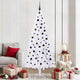 Vidaxx sapin de Noël artificiel avec 300 LED blanc 210 cm PVC et acier