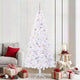 Vidaxx sapin de Noël artificiel avec 300 LED blanc 210 cm PVC et acier