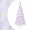 Vidaxx sapin de Noël artificiel avec 300 LED blanc 210 cm PVC et acier