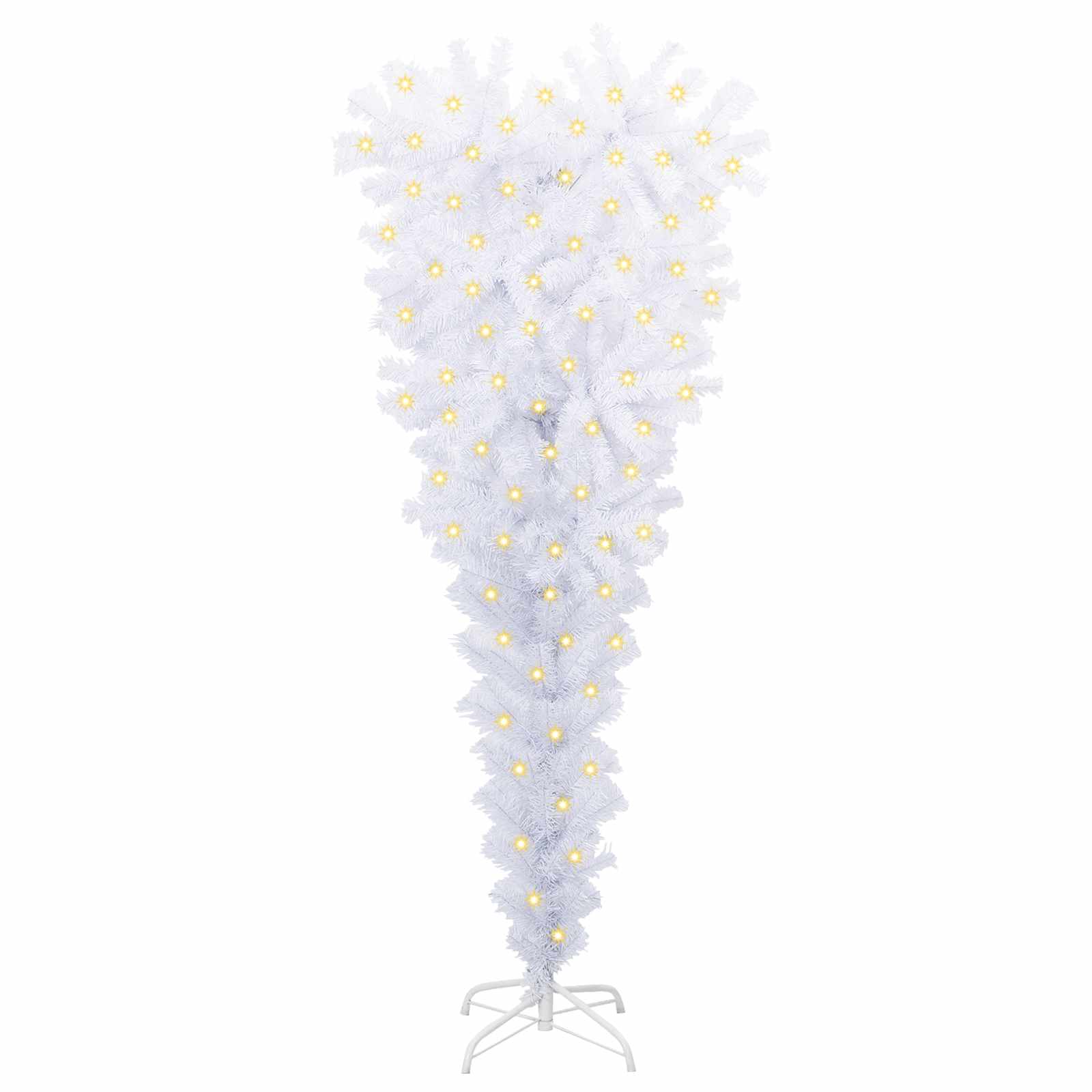 Vidaxx sapin de Noël artificiel avec 150 LED blanc 120 cm PVC et acier