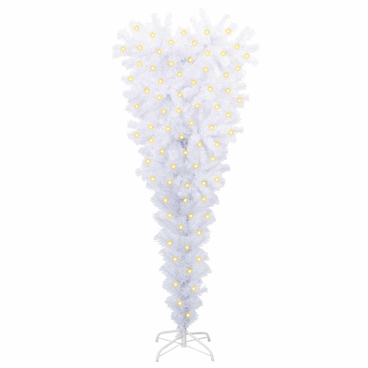 Vidaxx sapin de Noël artificiel avec 150 LED blanc 120 cm PVC et acier
