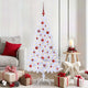 Vidaxx sapin de Noël artificiel avec 150 LED blanc 150 cm PVC et acier