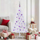 Vidaxx sapin de Noël artificiel avec 150 LED blanc 150 cm PVC et acier
