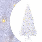 Vidaxx sapin de Noël artificiel avec 300 LED blanc 210 cm PVC et acier - afbeelding 2