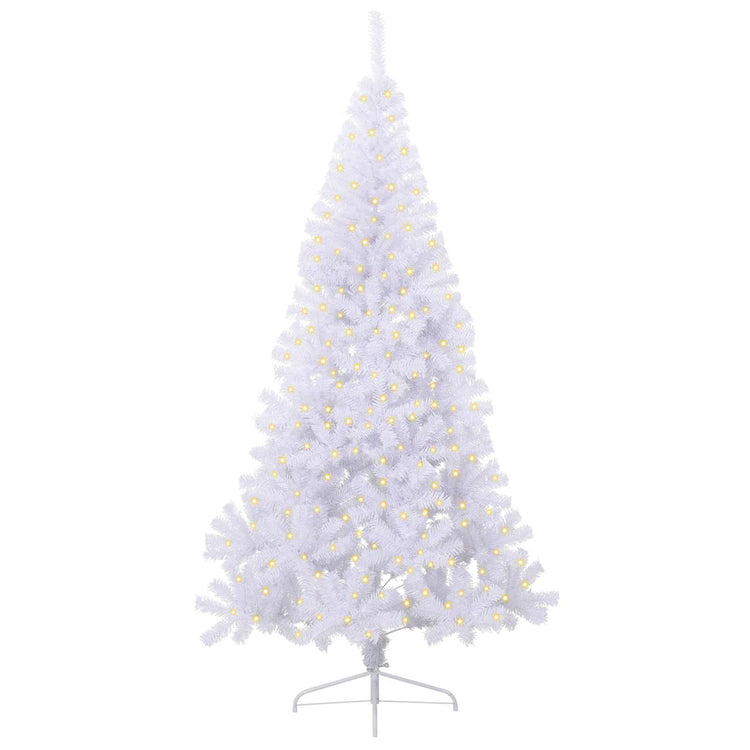 Vidaxx sapin de Noël artificiel avec 300 LED blanc 240 cm PVC et acier