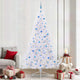 Vidaxx sapin de Noël artificiel avec 300 LED blanc 240 cm PVC et acier