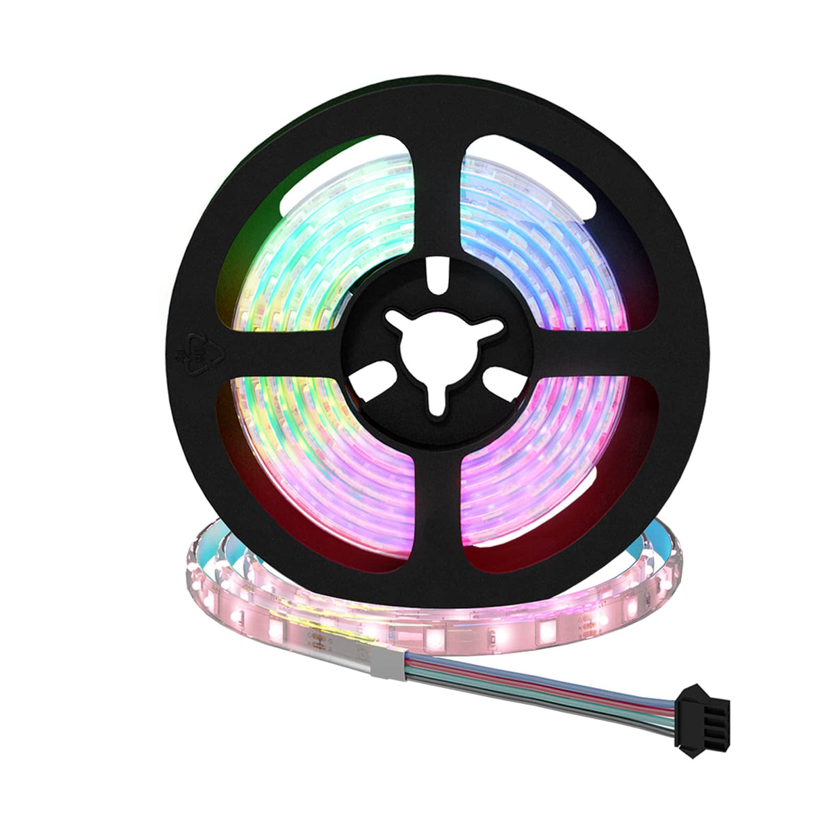 Vidaxxl bande LED 2 pcs noir et transparent 1300 mm cuivre et plastique
