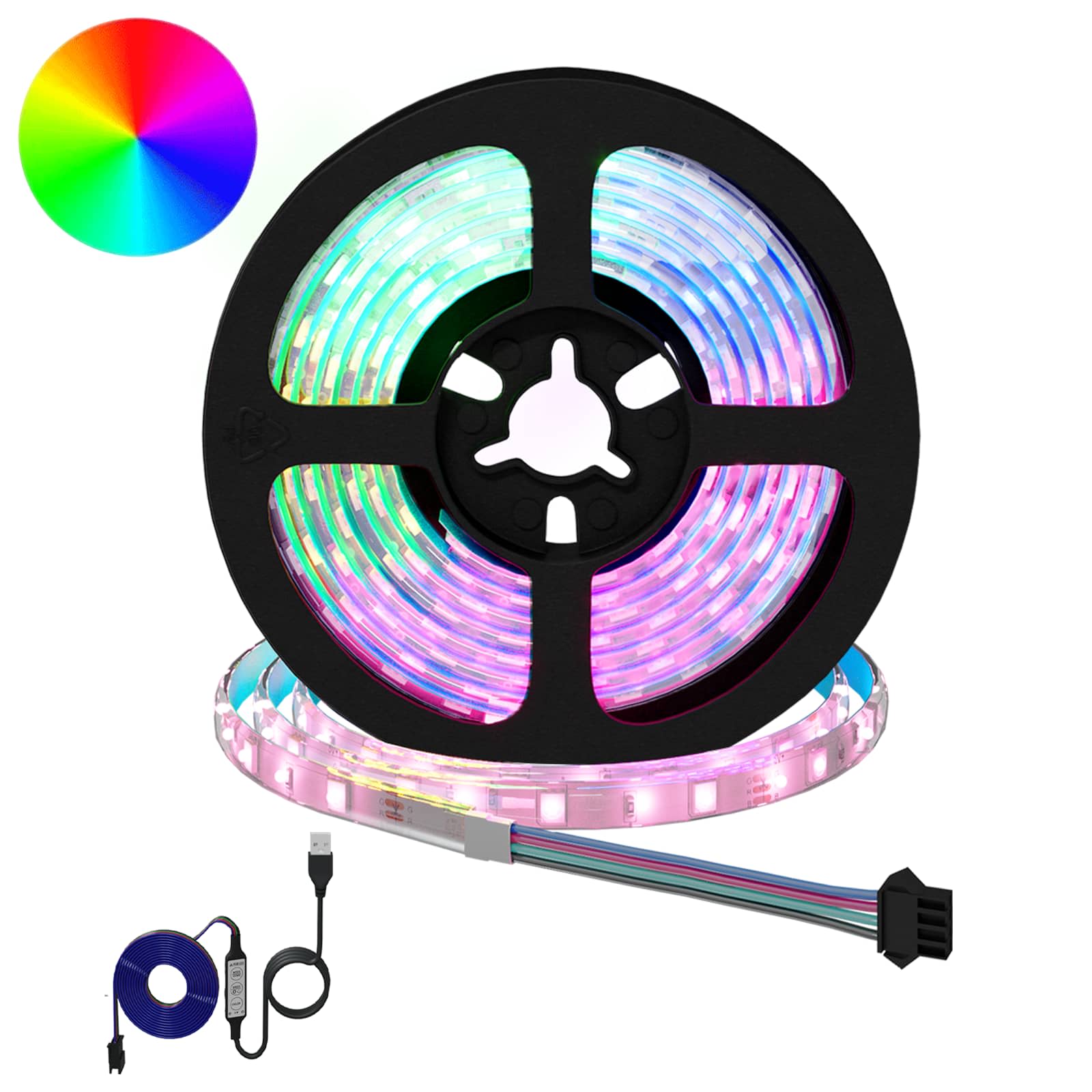 Vidaxxl bande LED 2 pcs noir et transparent 1700 mm cuivre et plastique