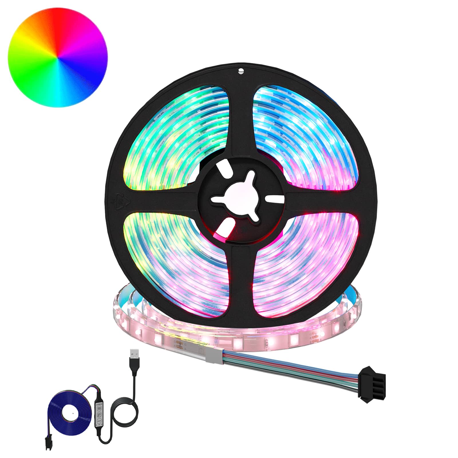Vidaxxl bande LED 2 pcs noir et transparent 2500 mm cuivre et plastique