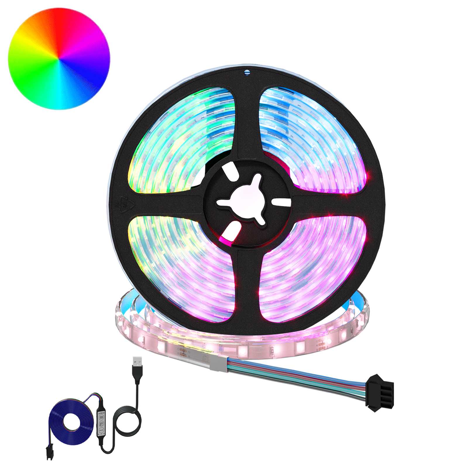 Vidaxxl bande LED 2 pcs noir et transparent 3000 mm cuivre et plastique