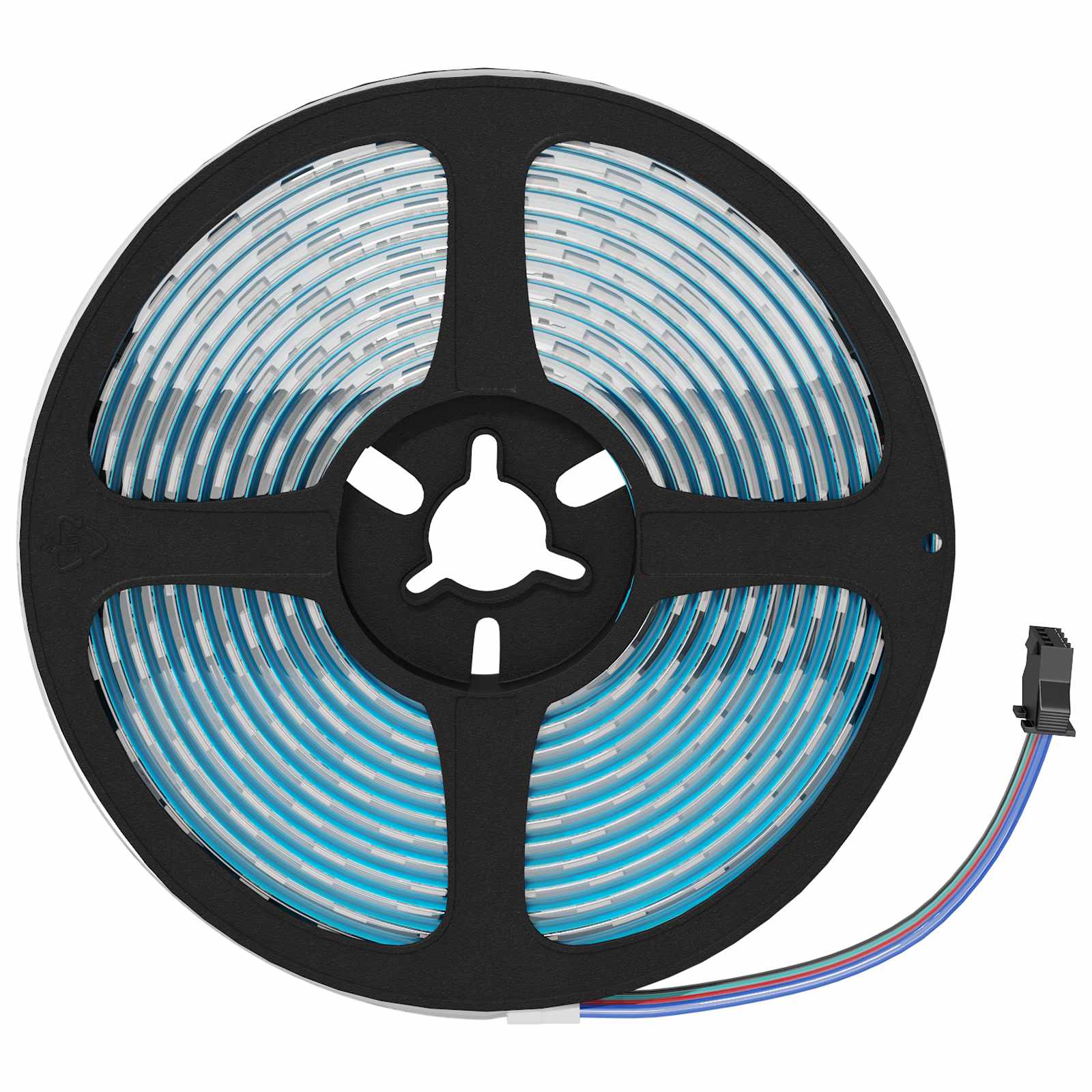 Vidaxxl bande LED 2 pcs noir et transparent 3000 mm cuivre et plastique