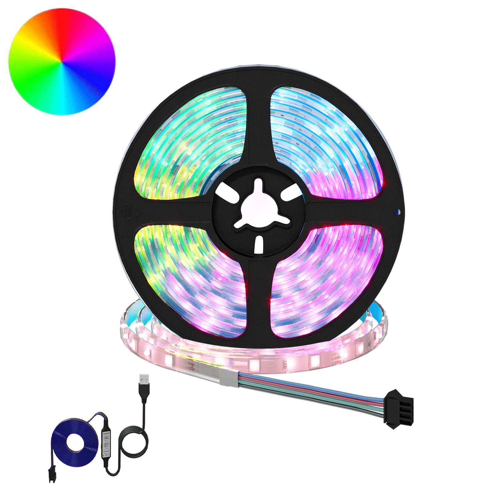 Vidaxxl bande LED 2 pcs noir et transparent 4000 mm cuivre et plastique