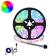 Vidaxxl bande LED 2 pcs noir et transparent 4000 mm cuivre et plastique