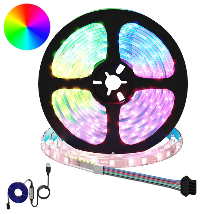 Vidaxxl bande LED 2 pcs noir et transparent 5100 mm cuivre et plastique
