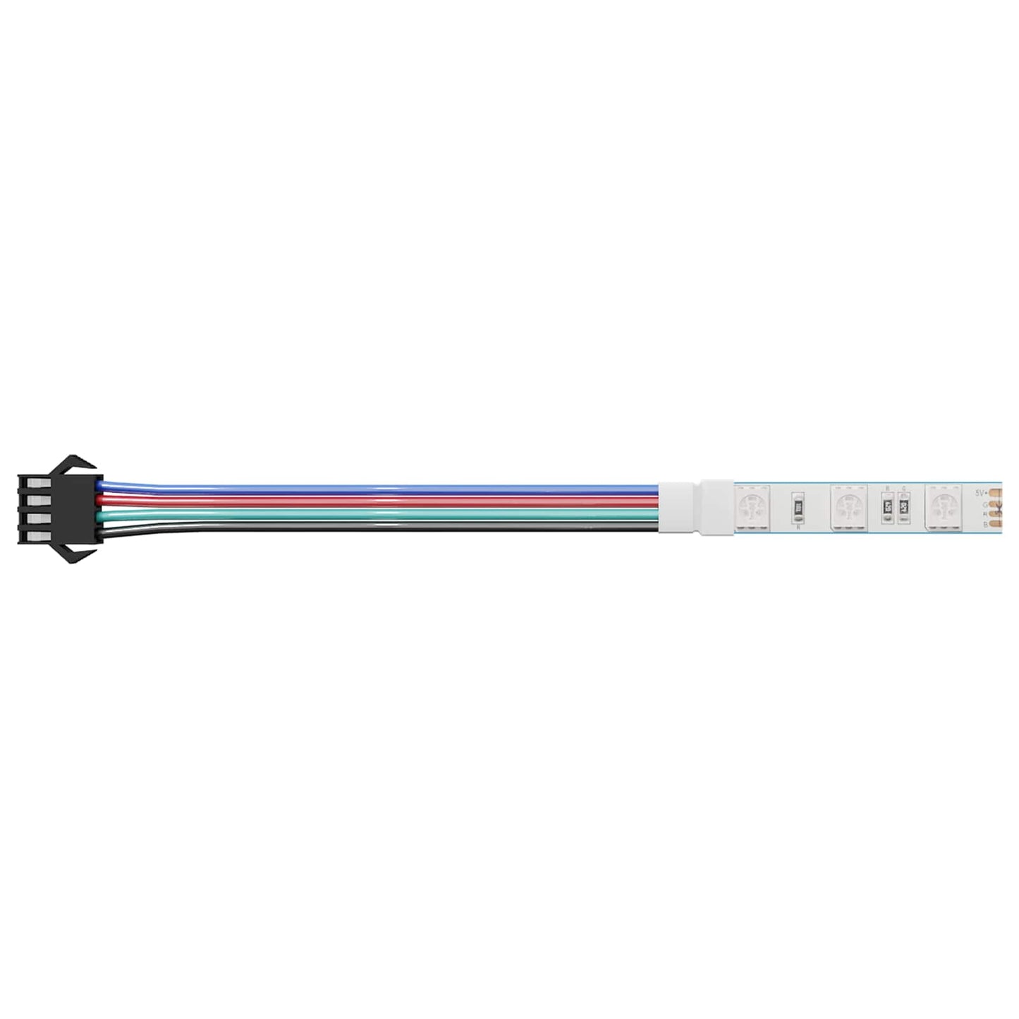 Vidaxxl bande LED 2 pcs noir et blanc 1745 mm cuivre et plastique